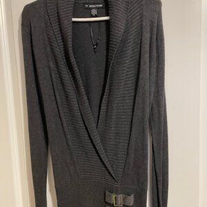 Long Sleeve Open V Neck Sweater